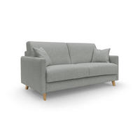 SCHLAFSOFA Edgar - Hellgrau, Textil (160/94/97cm) - Divani.store