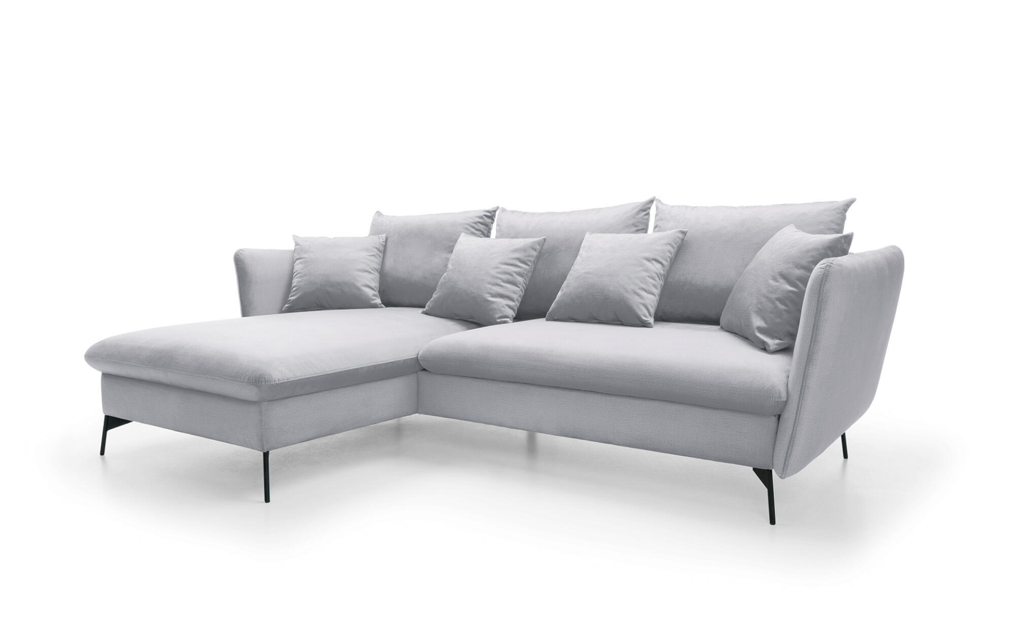 ECKSOFA VITON Grau 258x167x91 cm - Grau, Textil (258/167cm) - FURNLUX