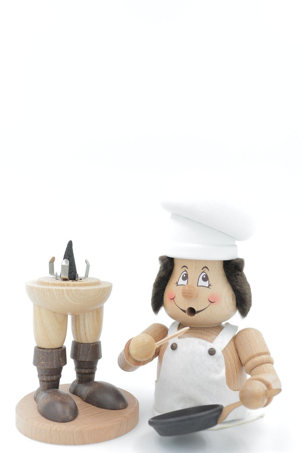 RAUCHFIGUR Wichtel Koch 23 cm - Multicolor, Holz (11/26/0.1cm)