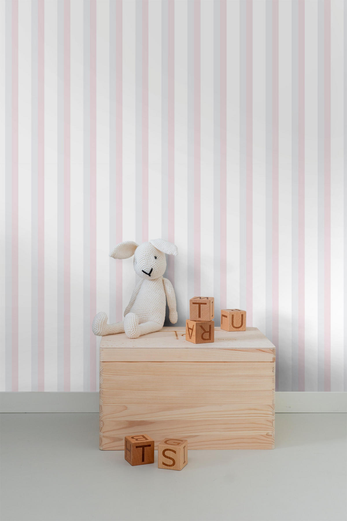 TAPETE Streifen 53 cm x 10 m - Pink, Papier (53/0.1cm) - Sanders & Sanders