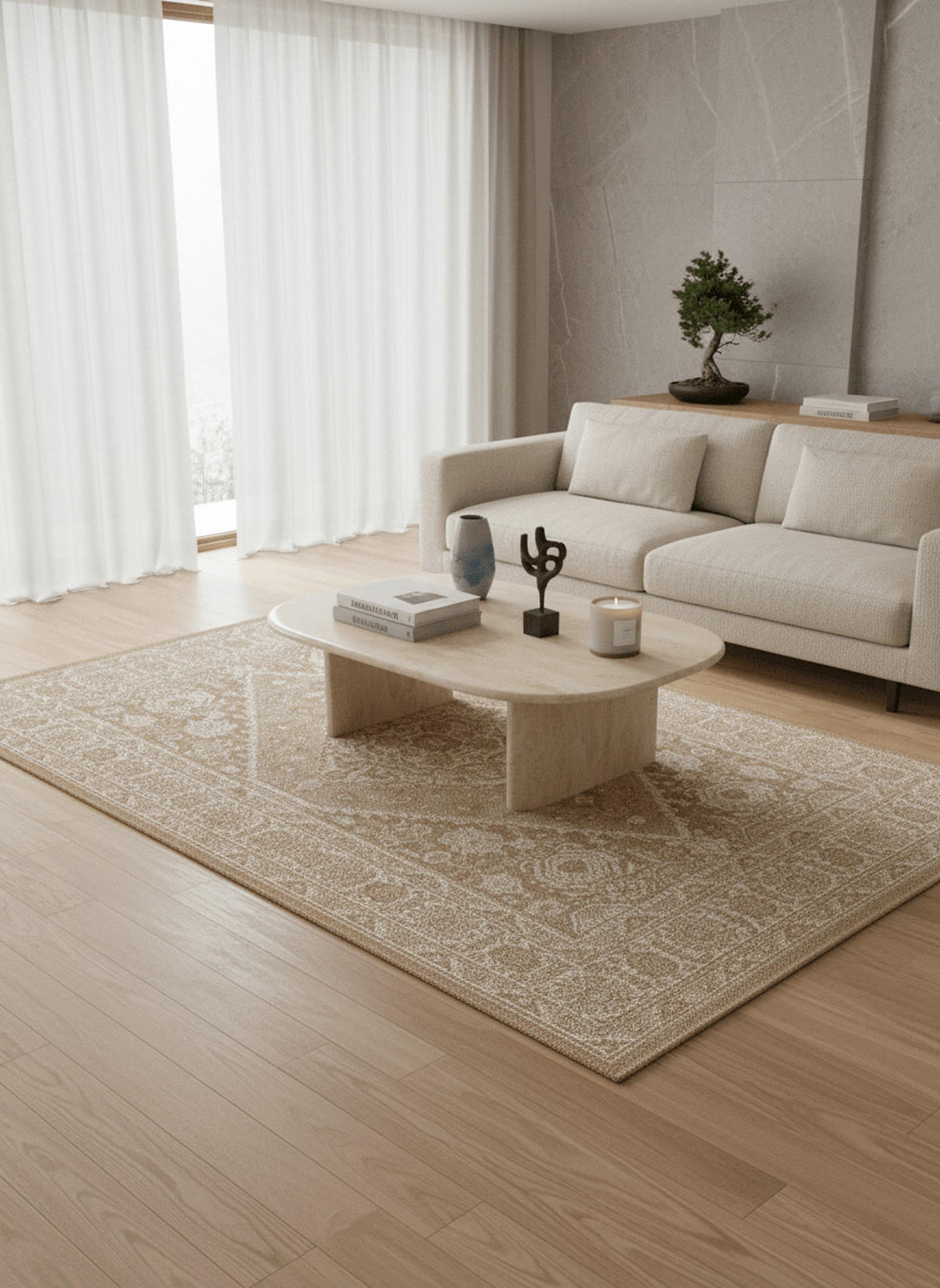 INDOOR-OUTDOOR-TEPPICH beige - Beige, Textil (200/290cm) - AFK Living
