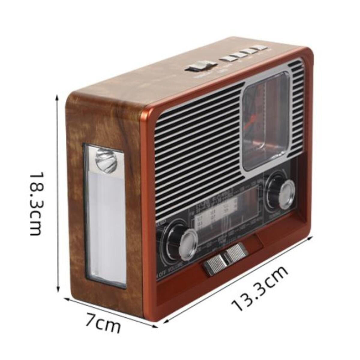 RADIO EMERGENCY AM/FM/SW-Dreibandradio 13.3/7/18.3 cm - Braun, Kunststoff (13.3/7/18.3cm) - Authentics