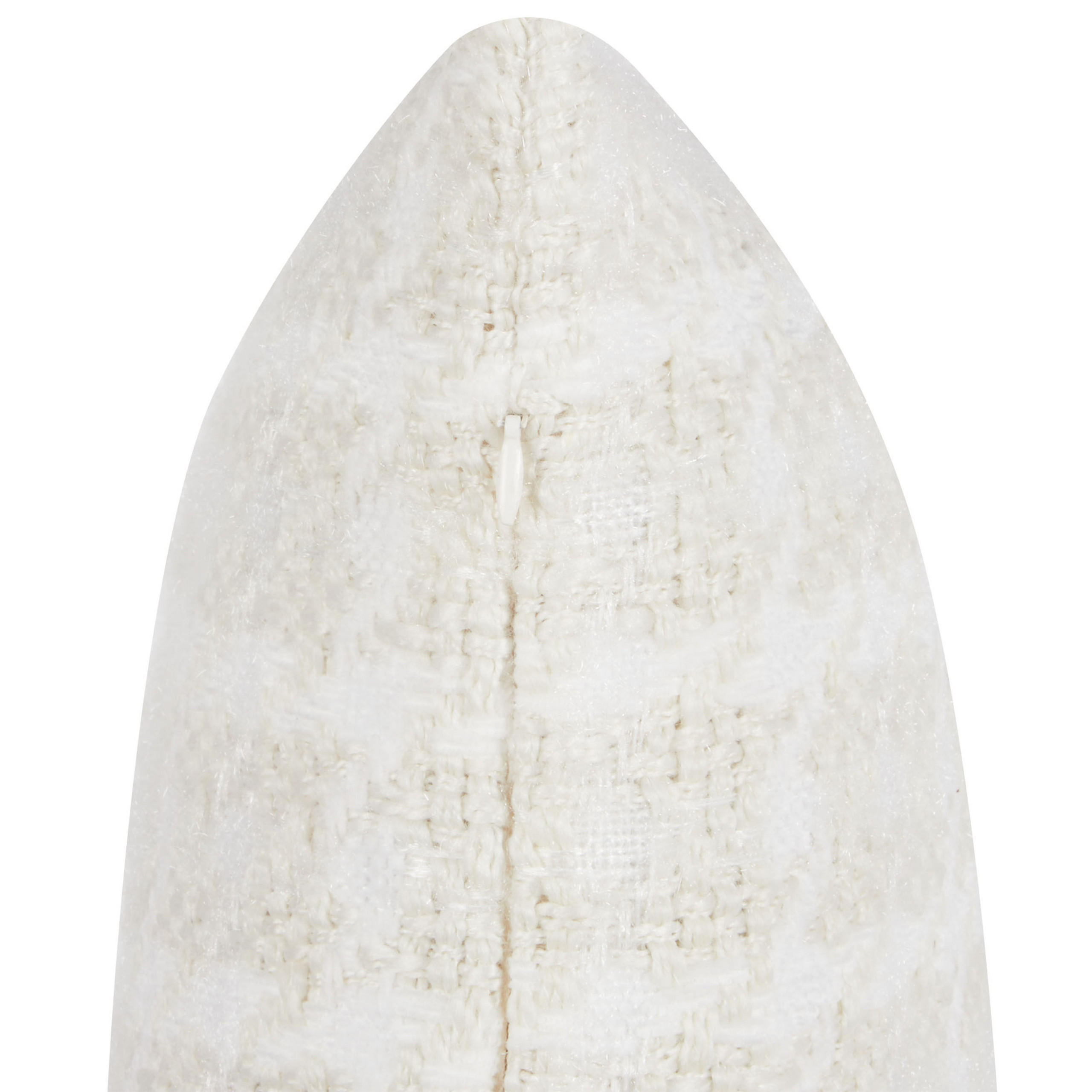 DEKOKISSEN Beige 45/45 cm Douris - Beige/Weiß, Textil (45/45/12cm) - Beliani