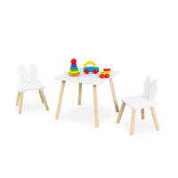 KINDERSITZGRUPPE - Weiß, Holz/Holzwerkstoff (50/44/50cm) - Relaxdays