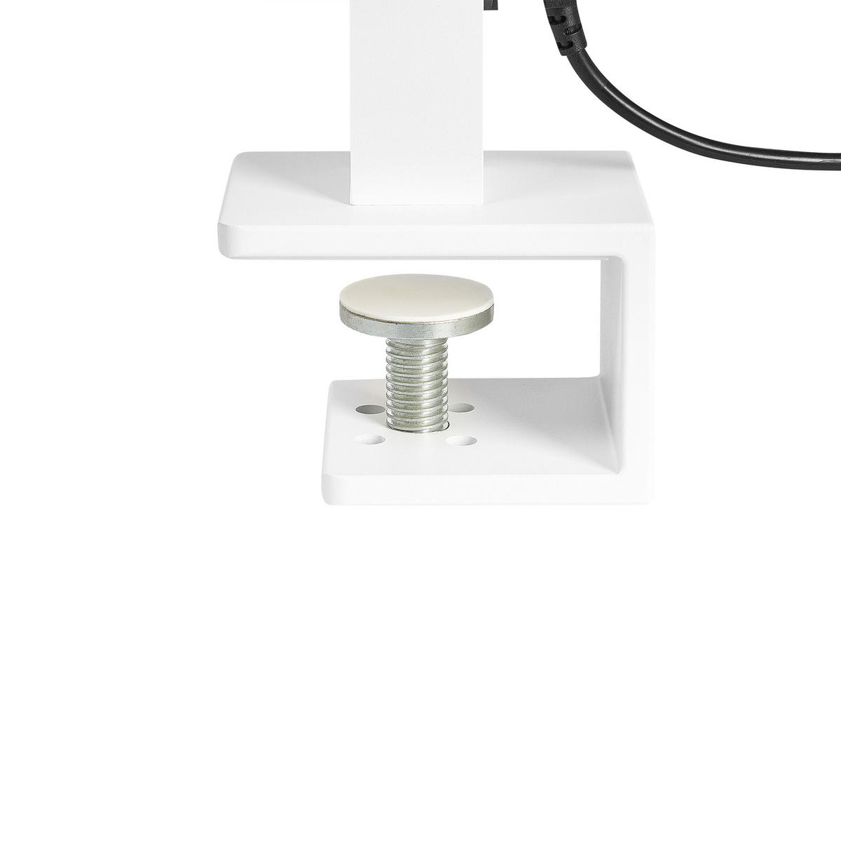 SCHREIBTISCHLAMPE Volans 4/121/120 cm - Weiß, Metall (4/121/120cm) - Beliani
