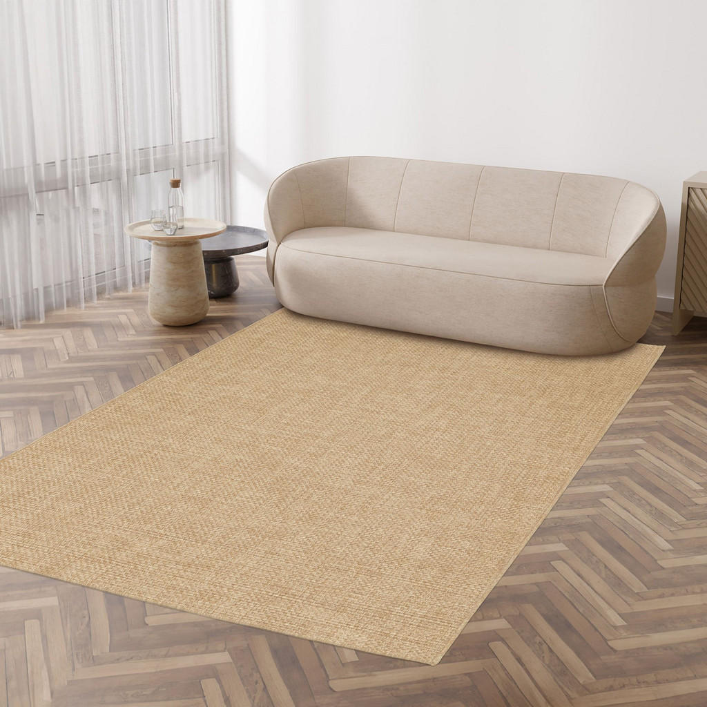 Thumbnail - Steffensmeier Outdoorteppich, Champagner, Textil, Uni, Rechteckig, 160x230 cm, wasserabweisend, Teppiche & Böden, Teppic...