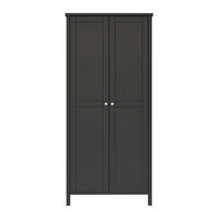 KLEIDERSCHRANK anthrazit - Anthrazit, Holzwerkstoff (89/195/50cm) - ebuy24