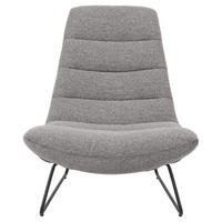 SESSEL Forgents Grau - Grau, Textil/Metall (82.5/97/93cm) - Selsey