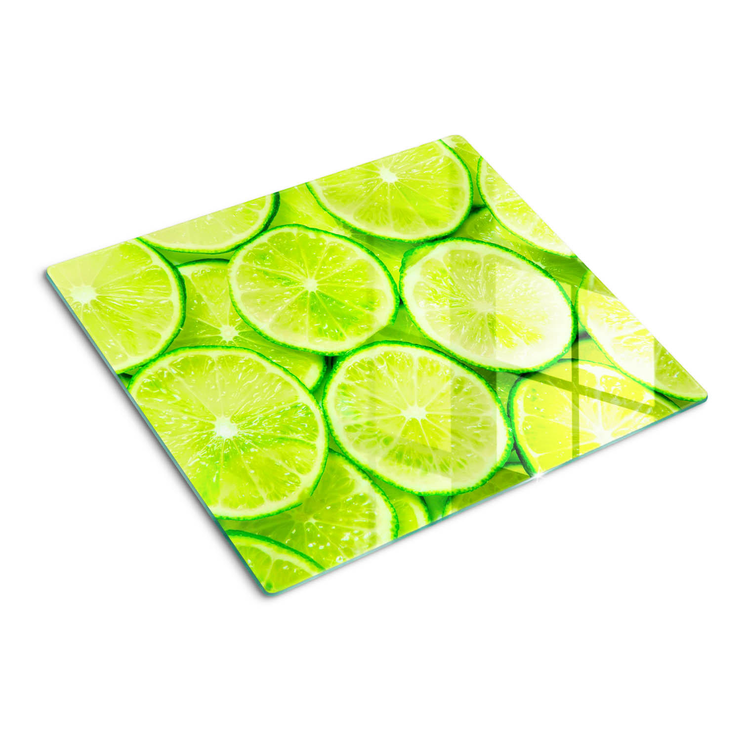 GLASPLATTE 60x52 cm Limes - Grün, Glas (60/0.4/52cm) - TULUP