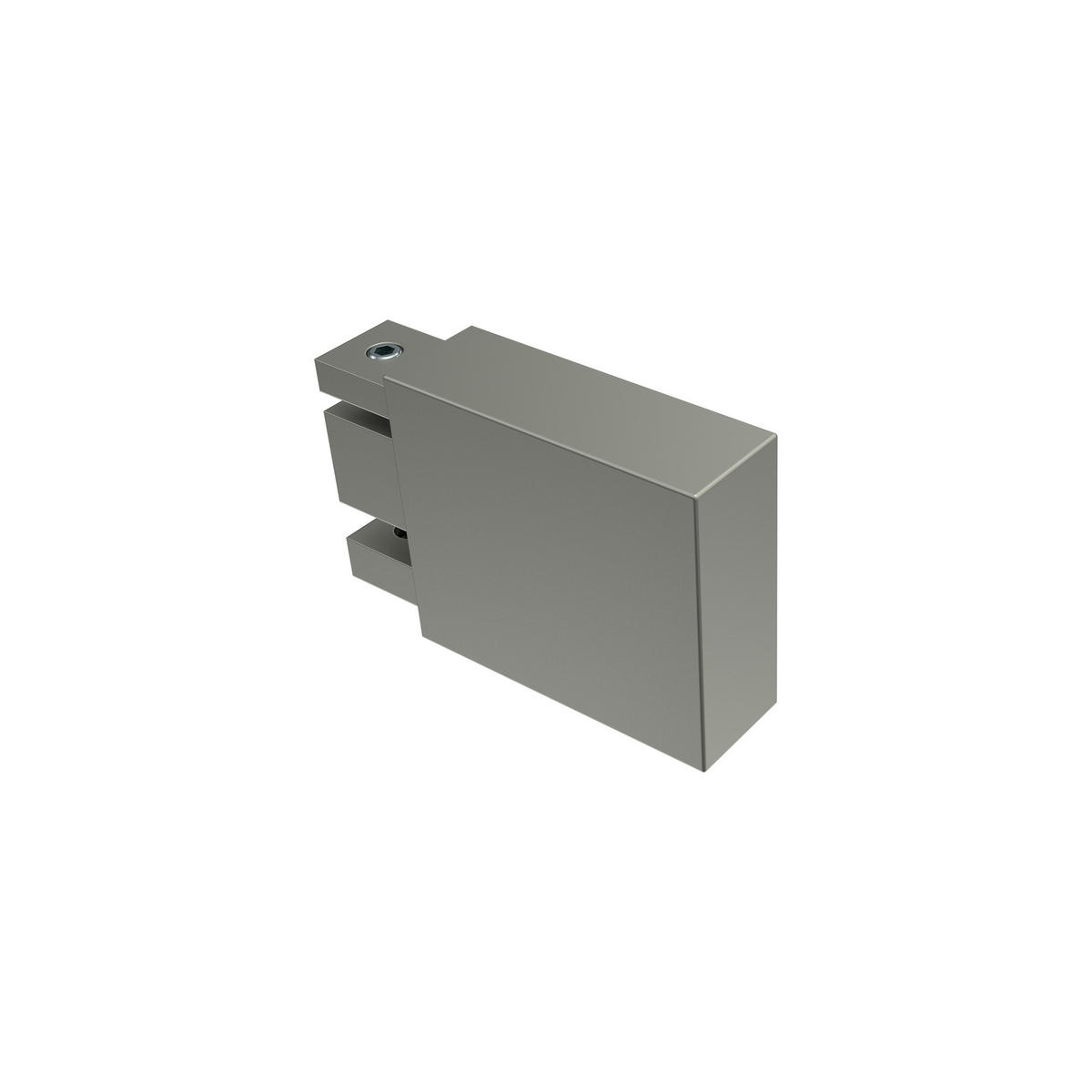 ENDSTÜCKE FÜR GARDINENSTANGEN 14x35 mm, Lox Edelstahl-Optik, Packung 2 Stück - Edelstahlfarben, Metall (5.2/3.4/3.4cm) - INTERDECO