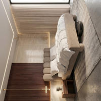 POLSTERBETT MONA 1 Bettkasten Lattenrost SPACE PLUS ROBO-FRIENDLY 140x200-CORAL50 taupe - Taupe, Holz (140/200cm) - Furnistar