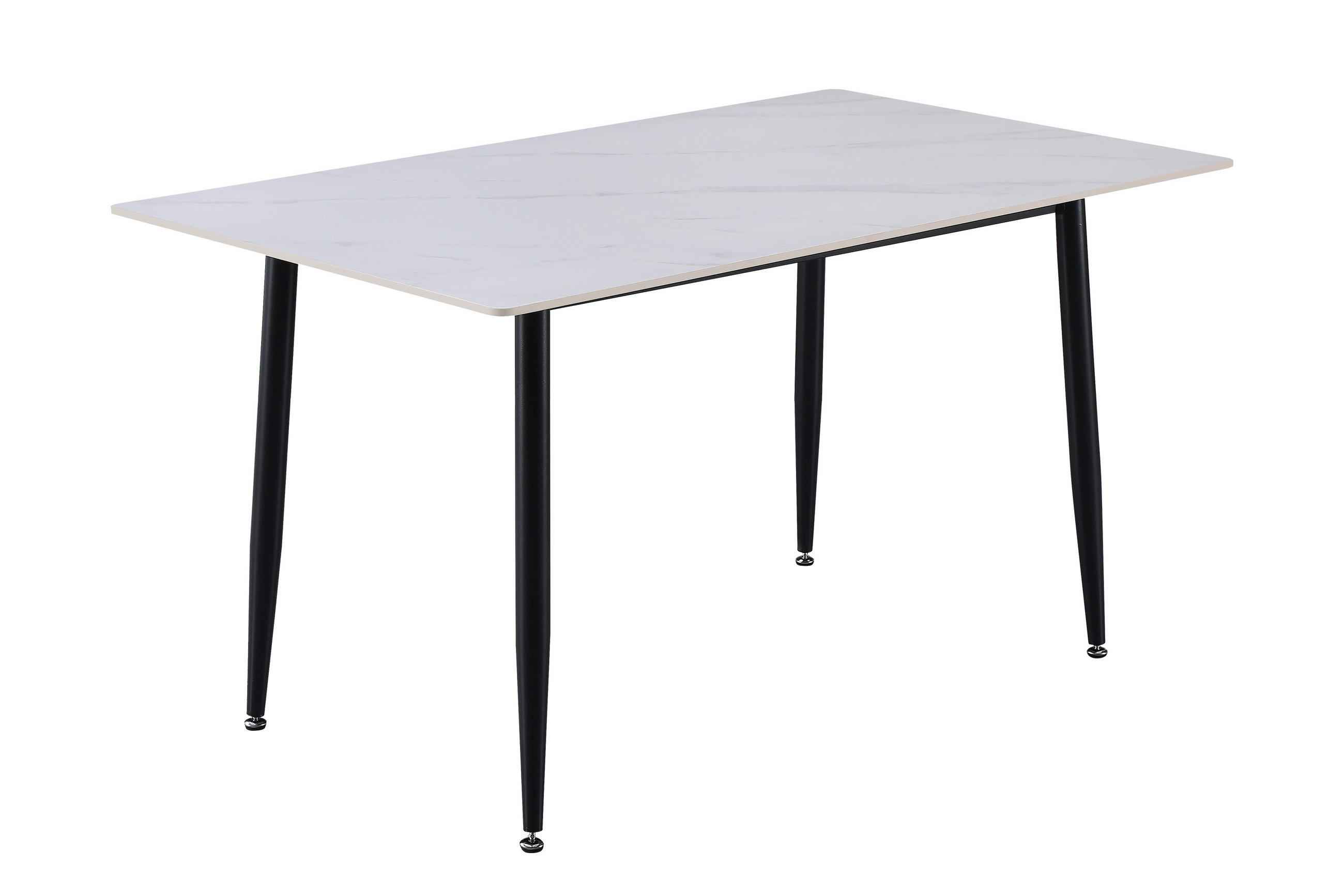 ESSTISCH GÖTEBORG - Schwarz/Weiß, Keramik (80/140/75cm) - SAM