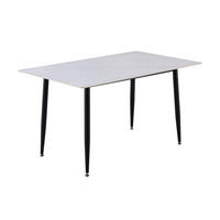 ESSTISCH GÖTEBORG - Schwarz/Weiß, Keramik (80/140/75cm) - SAM