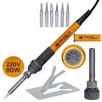 LÖTKOLBEN OP60W 8-in-1 Set - 60W, 200-450°C, 6 Spitzen, Keramikheizung, 90 cm Kabel, EU-Stecker - Multicolor, Keramik (10/10/10cm)