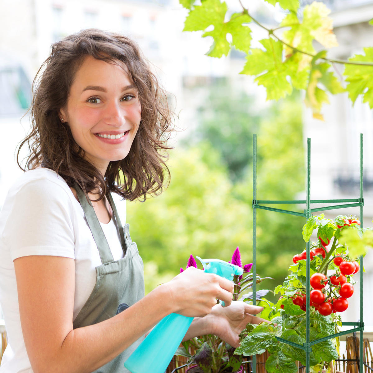 4XRANKHILFE - Dunkelgrün, Kunststoff/Metall (32/150/32cm) - Relaxdays