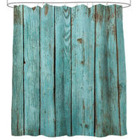DUSCHVORHANG Lumber 180 x 200 cm - Türkis, Textil (180/200cm) - Sanilo