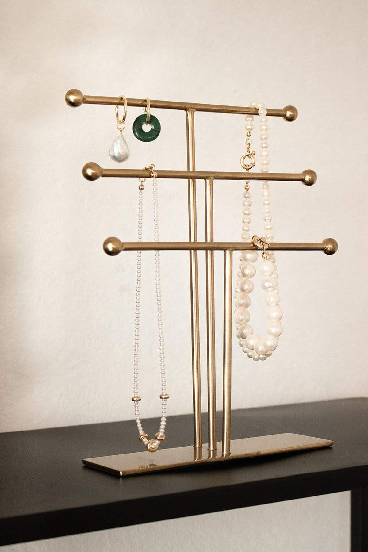 SCHMUCKSTÄNDER Ela aus Eisen in Gold 25/5 cm - Goldfarben, Metall (5/20/25cm) - LaLe Living
