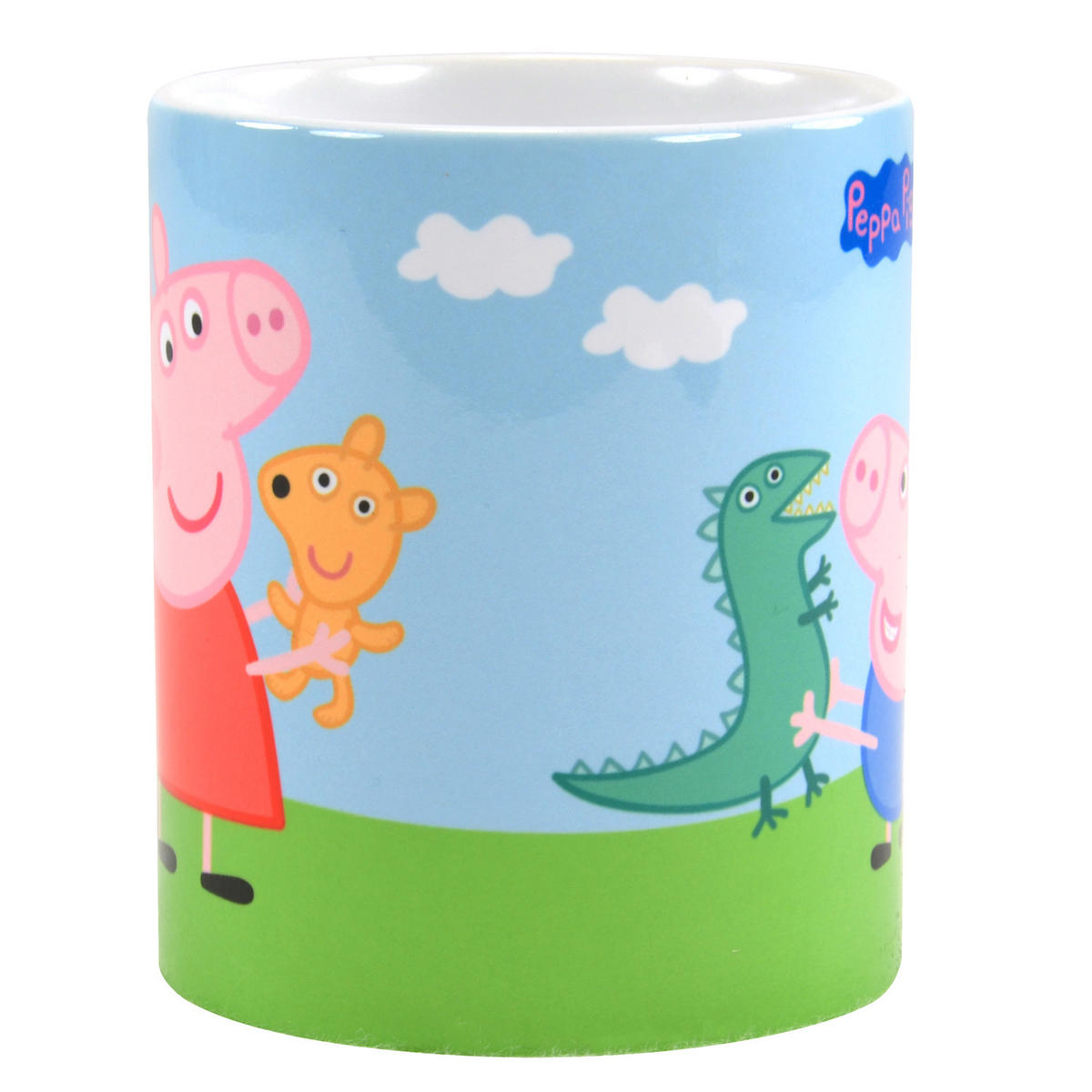 BECHER Peppa Wutz Stofftiere Weiß 320 mö - Weiß, Keramik (0.32L) - United Labels