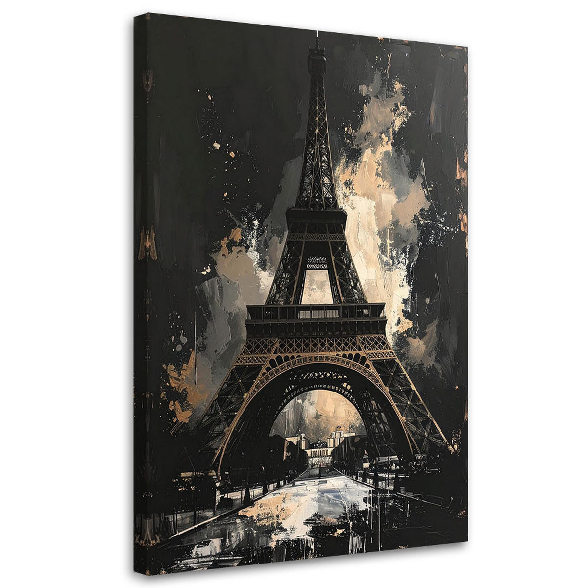 LEINWANDBILD Städte & Architektur 70x100cm - Schwarz, Textil (70/100cm) - Feeby