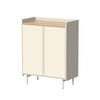 KOMMODE Velina Creme 80 x 103 cm mit 6 Fächern - Eichefarben/Creme, Holzwerkstoff (80/103/40cm) - Vicco