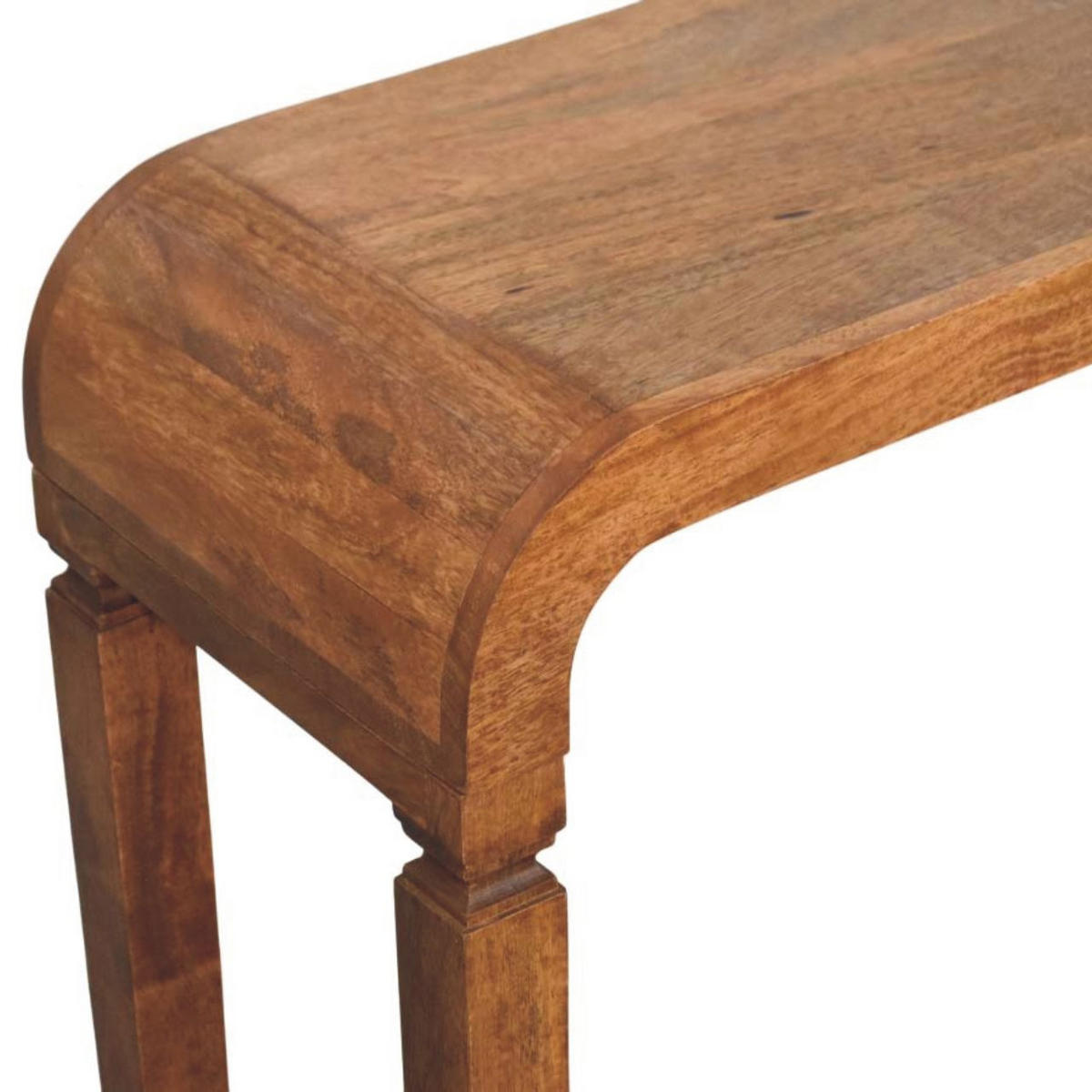 KONSOLENTISCH mit Amber-Eichen-Finish, eckige Beine, braun - Braun, Holz (35/120/78cm) - Artisan Furniture