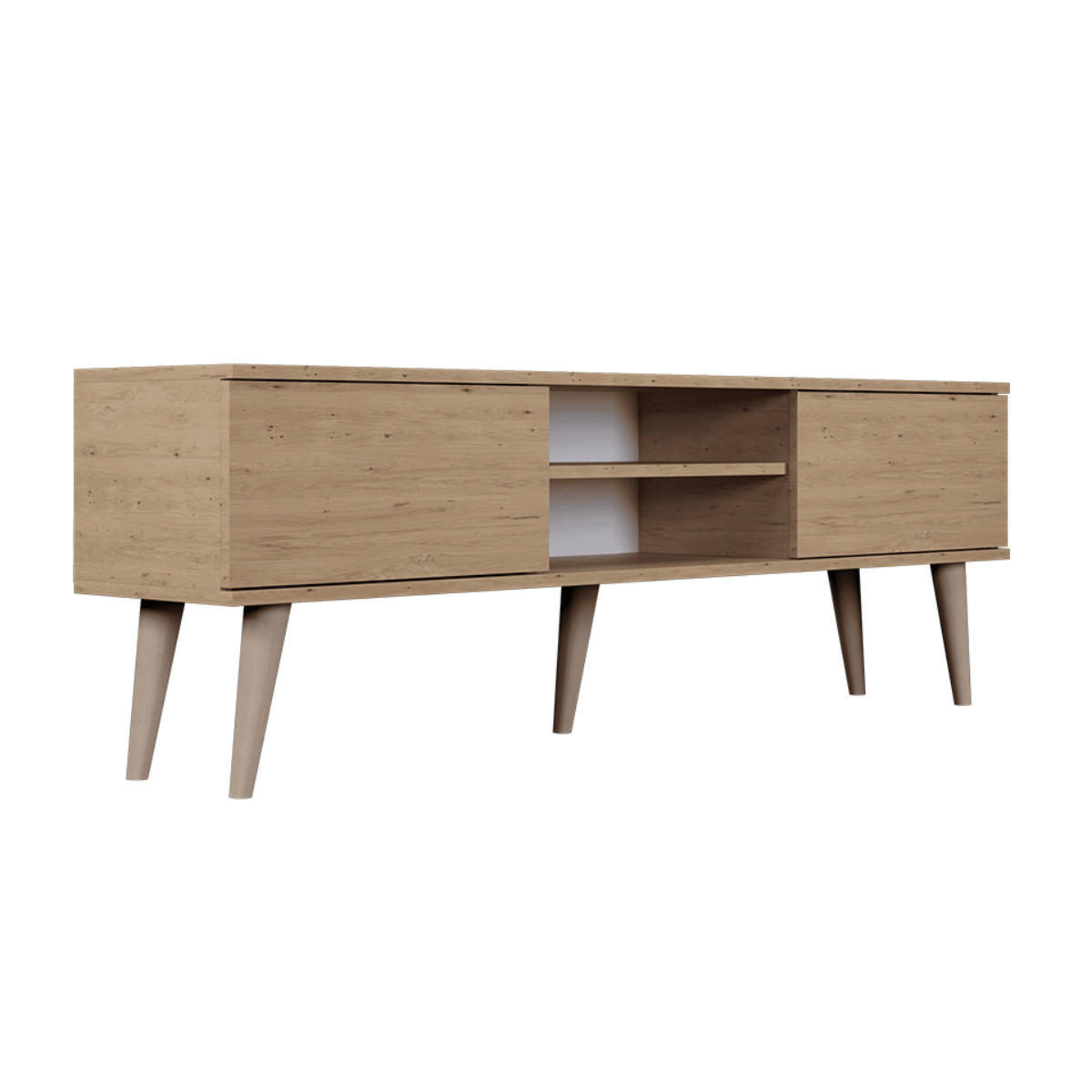 TV-MÖBEL Toronto Holz - Braun, Holzwerkstoff (160/55/35cm) - Petits-meubles