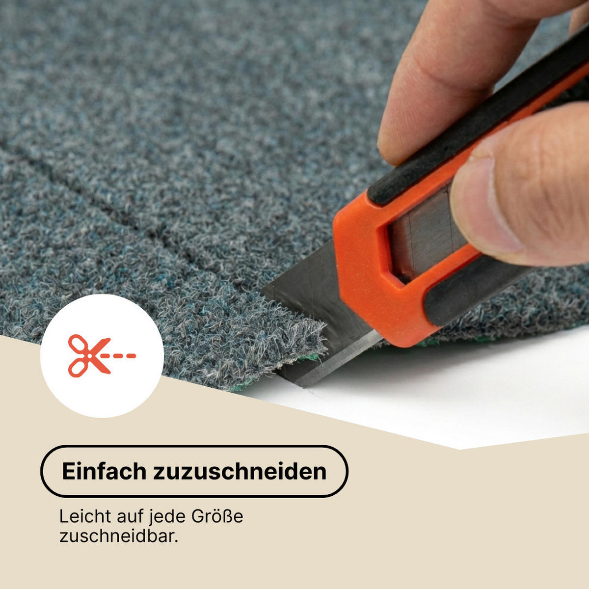 KUNSTRASEN Magic Forest 6,5 mm – Rasenteppich für Balkon, Terrasse & Garten, wetterfest 300/350 cm - Grau, Textil (300/350cm) - Tapiso