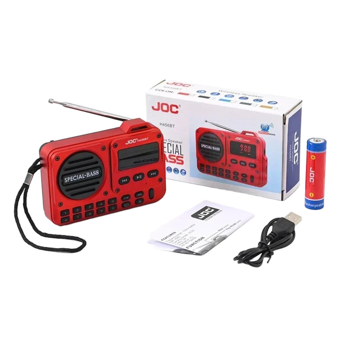 RADIO EMERGENCY 13/4/9 cm - Schwarz, Kunststoff (13/4/9cm) - Authentics