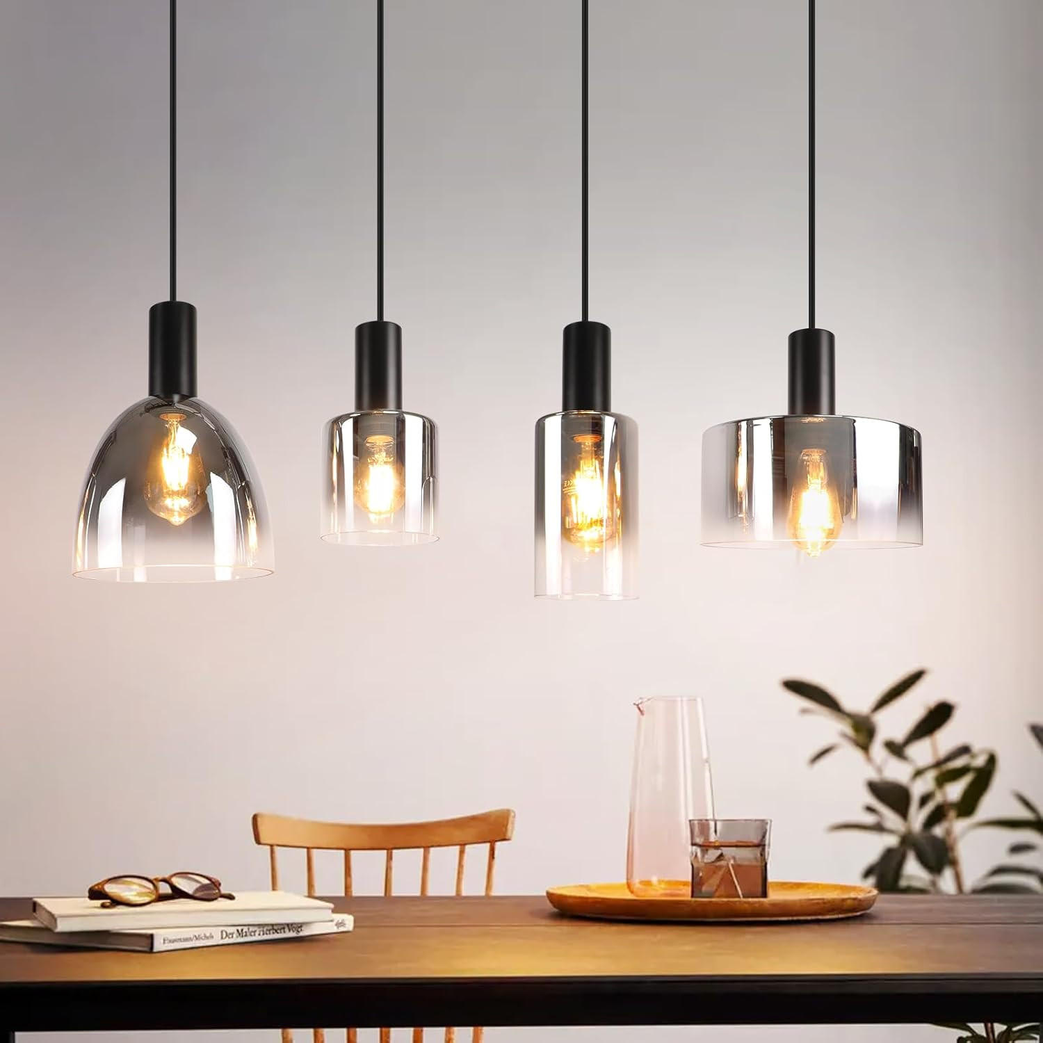 HÄNGELEUCHTE Vrynm 25/180.5/86.1 cm - Schwarz, Metall (86.1/25/180.5cm) - ZMH