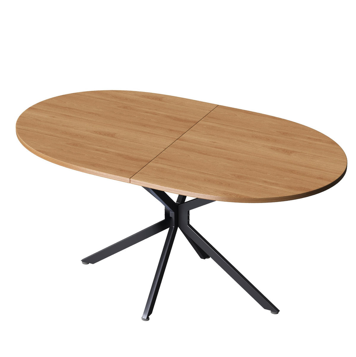 ESSTISCH aus MDF mit Kreuzbein-Design, 120/80/75,5 cm, Natur - Naturfarben, Holzwerkstoff (120/80/75.5cm) - Redom