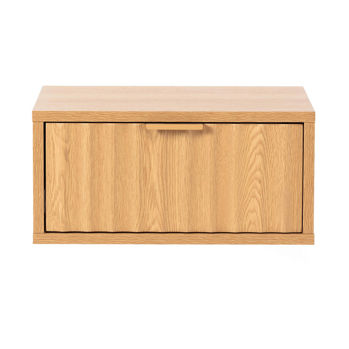 NACHTTISCH schwebende – Set aus 2 schewebende Nachttischen Lluvia Eichenfarbe - Honigeiche, Holzwerkstoff (40/19/35cm) - VS Venta-stock