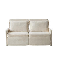 SCHLAFSOFA 172.5/71/95 cm Beige mit USB-Anschluss, 5-fach verstellbarer Rückenlehne und Stauraum - Beige, Textil (71/95/172.5cm) - Oxeza