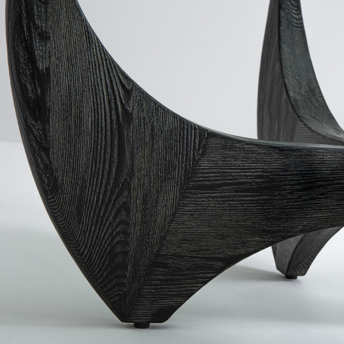 RUNDER Couchtisch aus massivem Eichenholz Ø100 cm – HARPER - Schwarz, Holz (110/100/35cm) - Signature