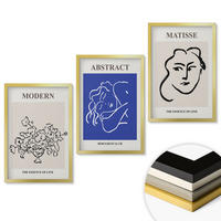 WANDBILDER 3er Set - 40x60 cm Goldrahmen - Matisses moderne Plakate - Goldfarben, Kunststoff (40/60cm) - ArtPrintCave