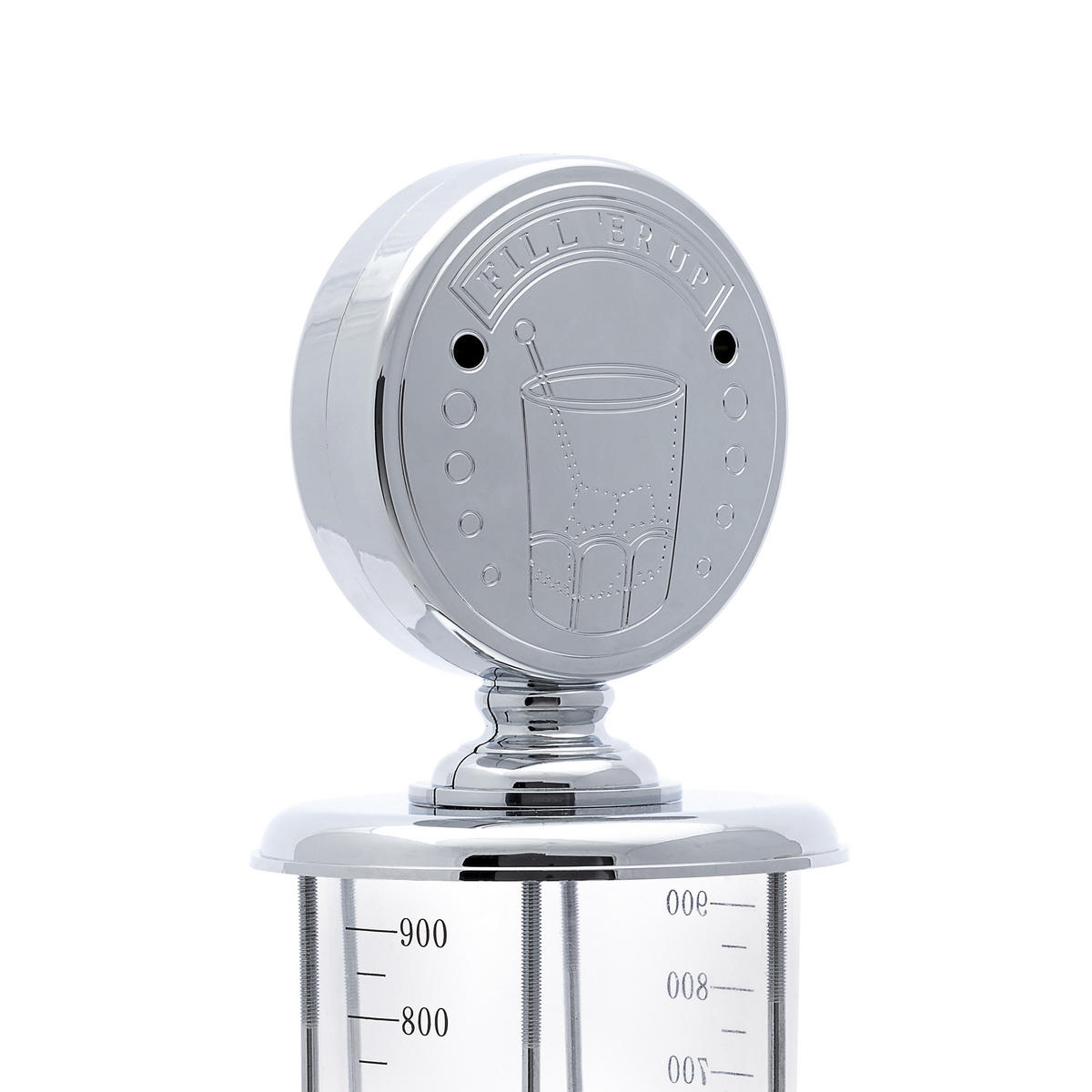 GETRÄNKESPENDER - Silberfarben, Kunststoff (0.9L) - Relaxdays