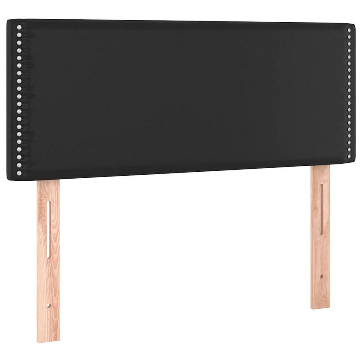 BOXSPRINGBETT 100/200 Cm Schwarz Kunstleder - Schwarz, Leder (100/203cm) - vidaXL