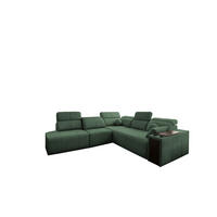 ECKSOFA Mindy IX Mit Schlaffunktion, Verstellbarer Rückenlehne Stoff Verita Grün Links - Grün, Holz (288/300cm) - Kaiser Möbel