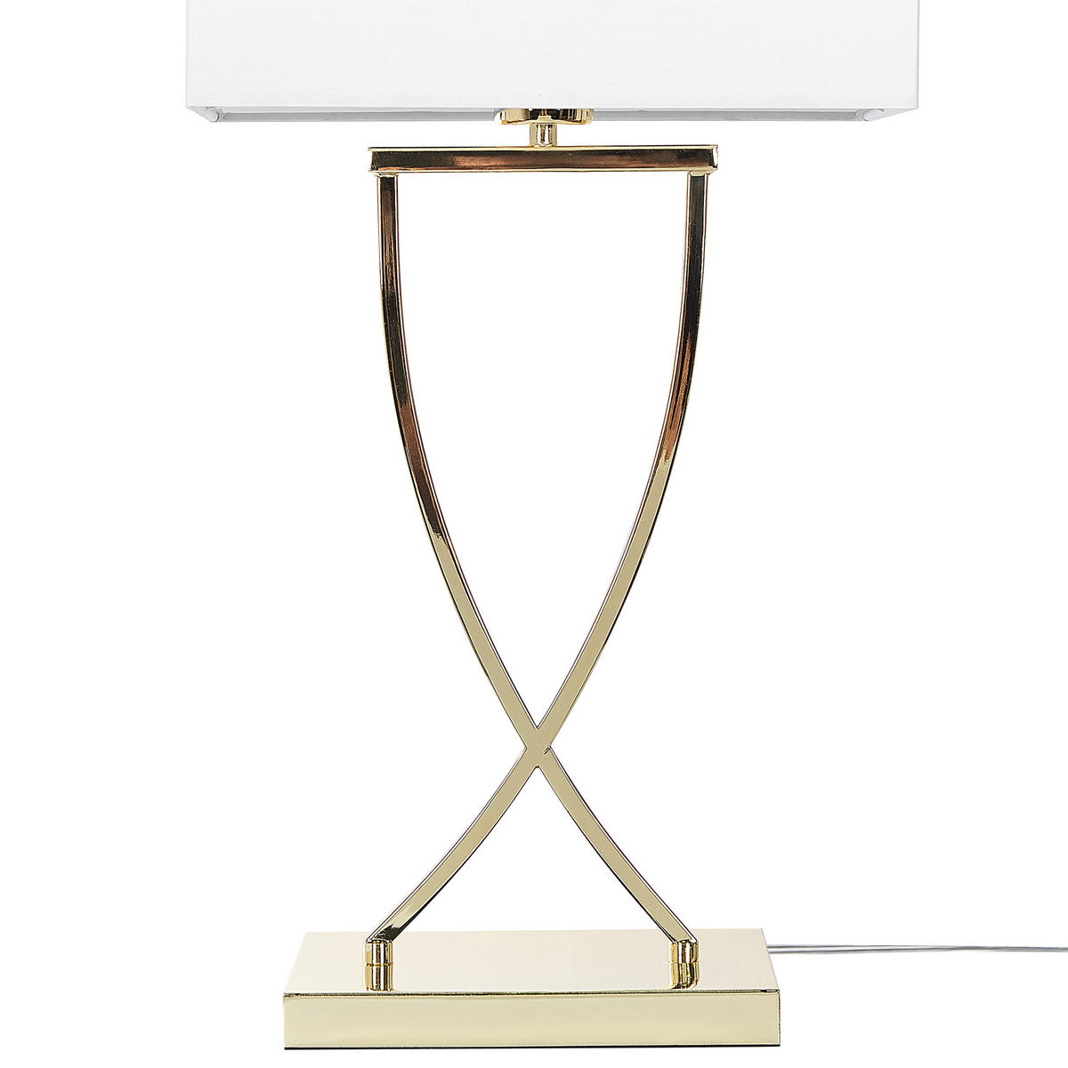 TISCHLEUCHTE Yasuni 20/32/62 cm - Weiß, Metall (20/32/62cm) - Beliani