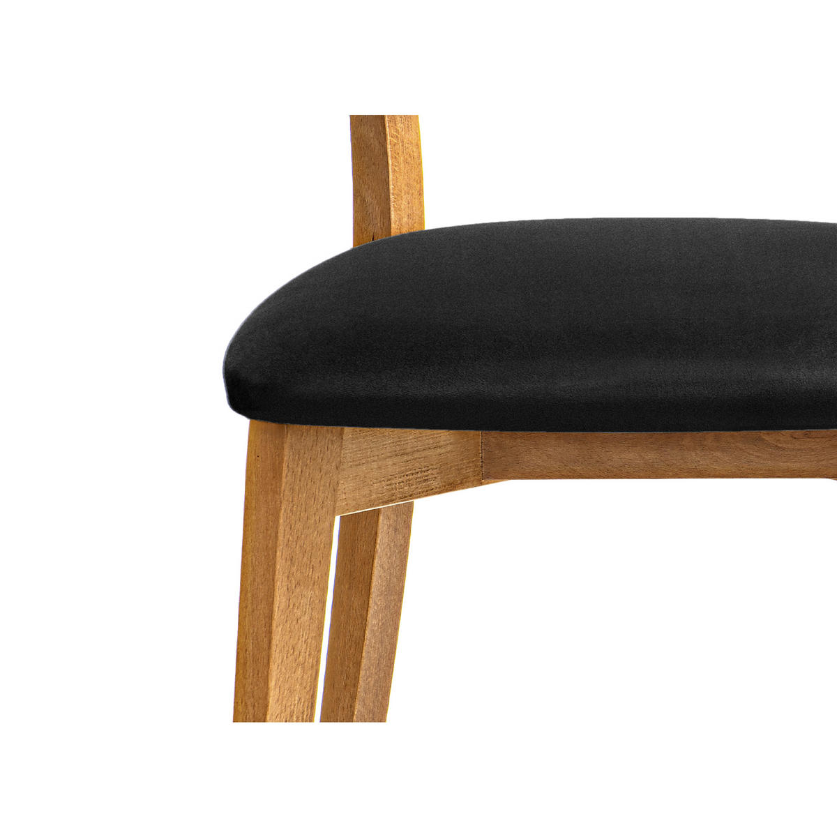 ESSZIMMERSTÜHLE LYCO (2er-Set), schwarz / Eiche hell - Eichefarben/Schwarz, Holz/Buchenholz (47/81/45cm) - KONSIMO®