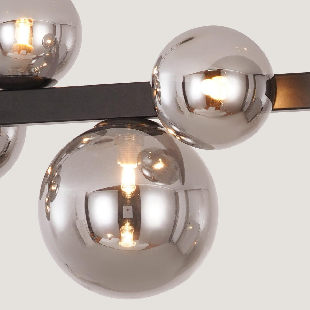 PENDELLEUCHTE Rose 90/25/160 cm - Schwarz, Metall (90/25/160cm) - ZMH