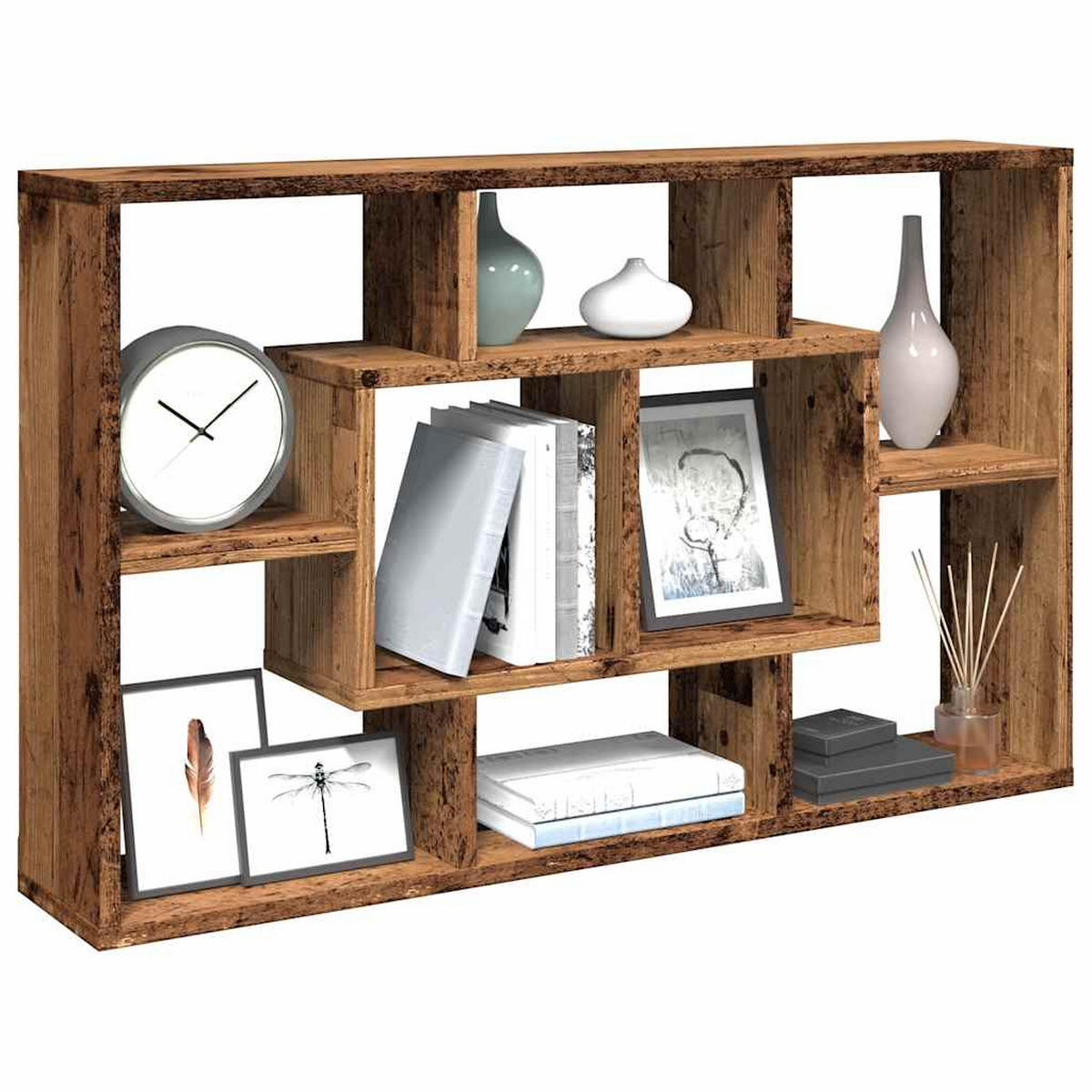 WANDREGAL Altholz 85/16/52,5 Cm Holzwerkstoff - Braun, Holzwerkstoff (16/52.5/85cm) - vidaXL
