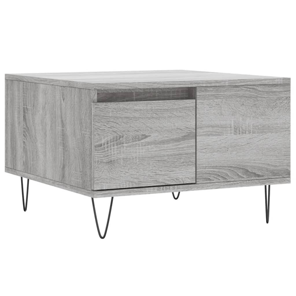 COUCHTISCH Grau Sonoma 55x55x36,5 cm Holzwerkstoff - Grau, Holzwerkstoff (55/55/36.5cm) - furnicato