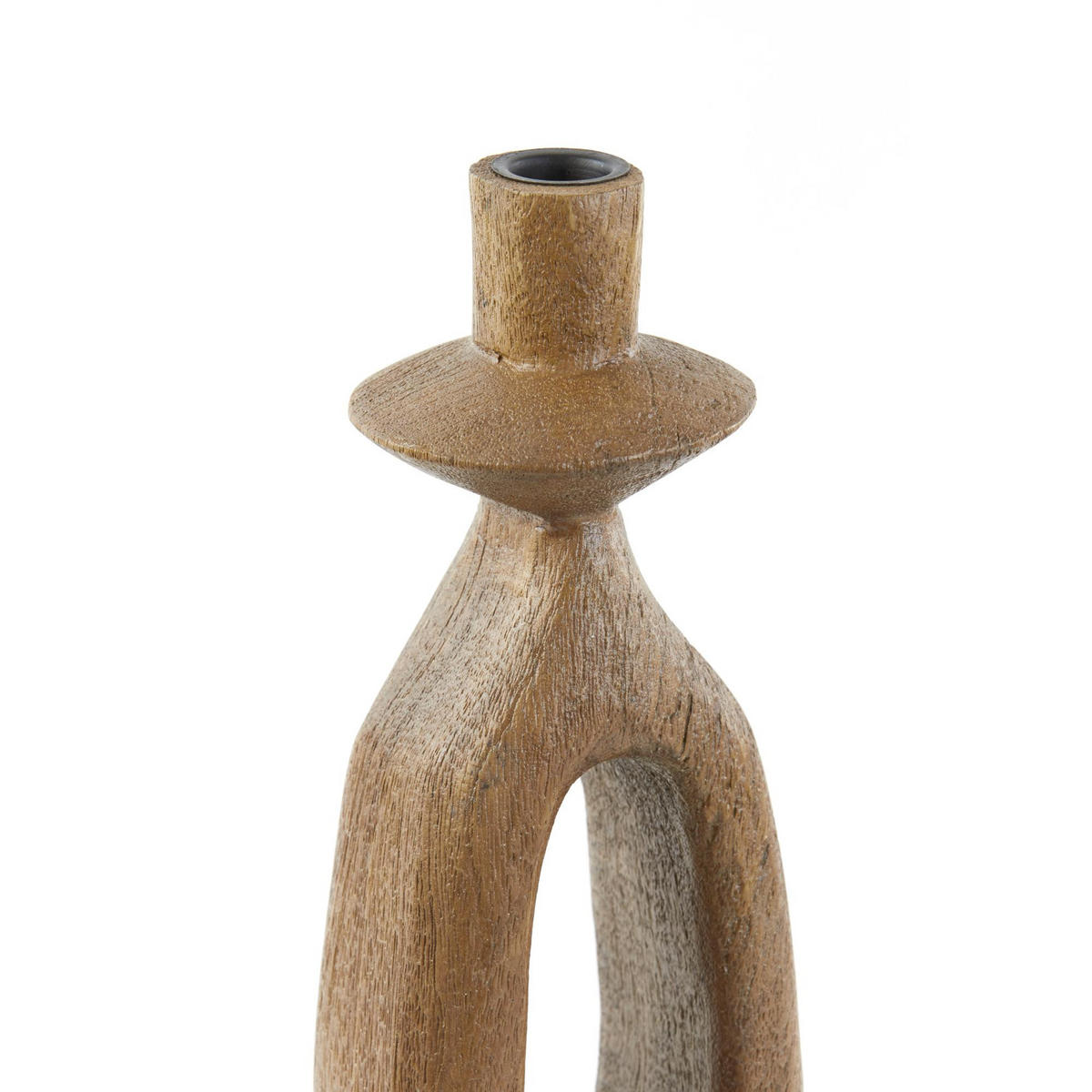 KERZENLEUCHTER Django Braun 13/13/43 cm - Braun, Holz (13/43/13cm) - Light & Living