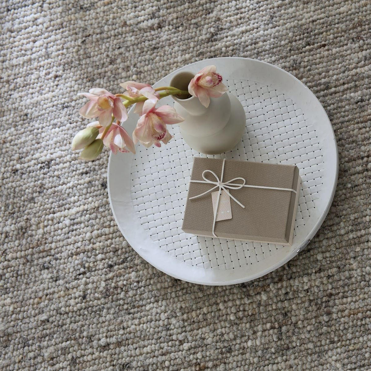 HANDWEBTEPPICH Anden 70x130 cm - Dunkelgrau, Textil (70/130cm) - Rug and Roll