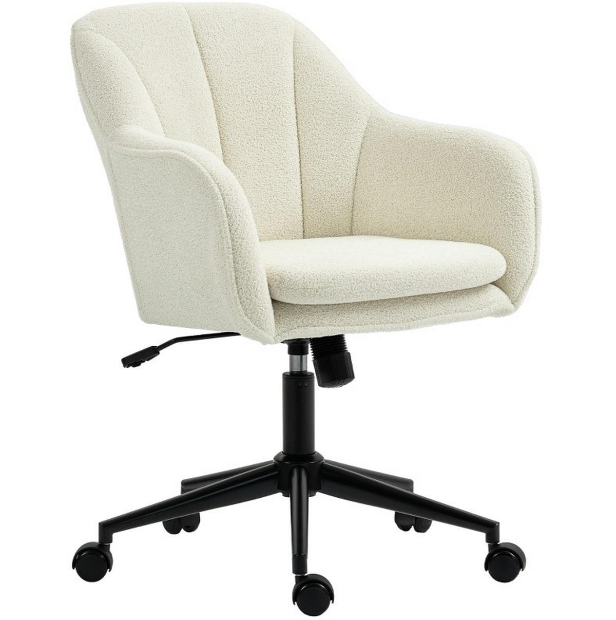 DREHSTUHL 60/63/84-94 cm, beige, gepolstert, höhenverstellbar, samtoptik,beige - Beige, Kunststoff (60/94/63cm) - Redom