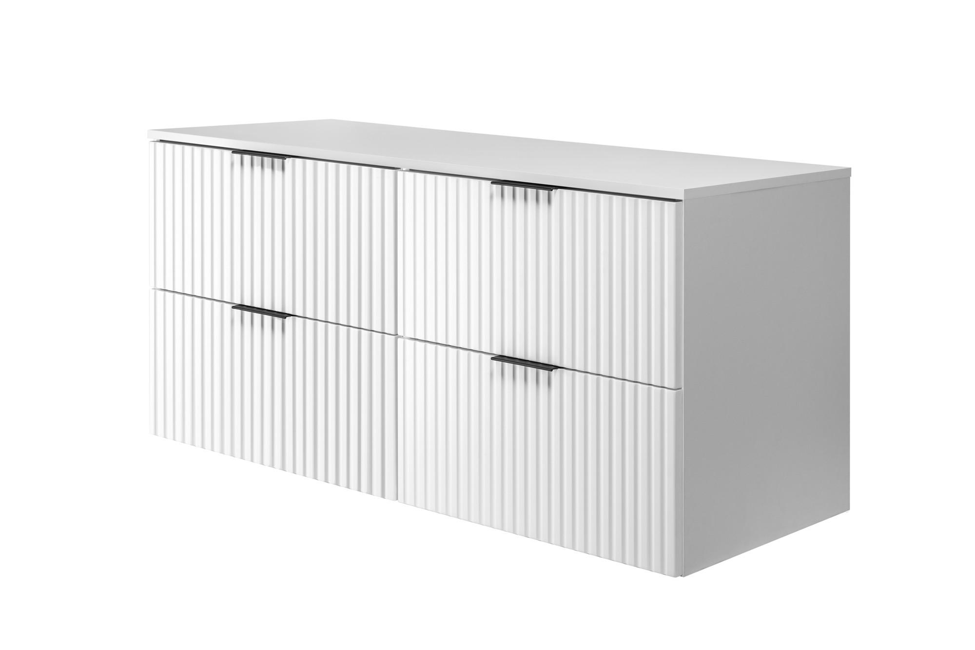 WASCHBECKUNTERSCHRANK Weiß matt 120/57/46 cm - Weiß, Holzwerkstoff (120/57/46cm) - Rodan