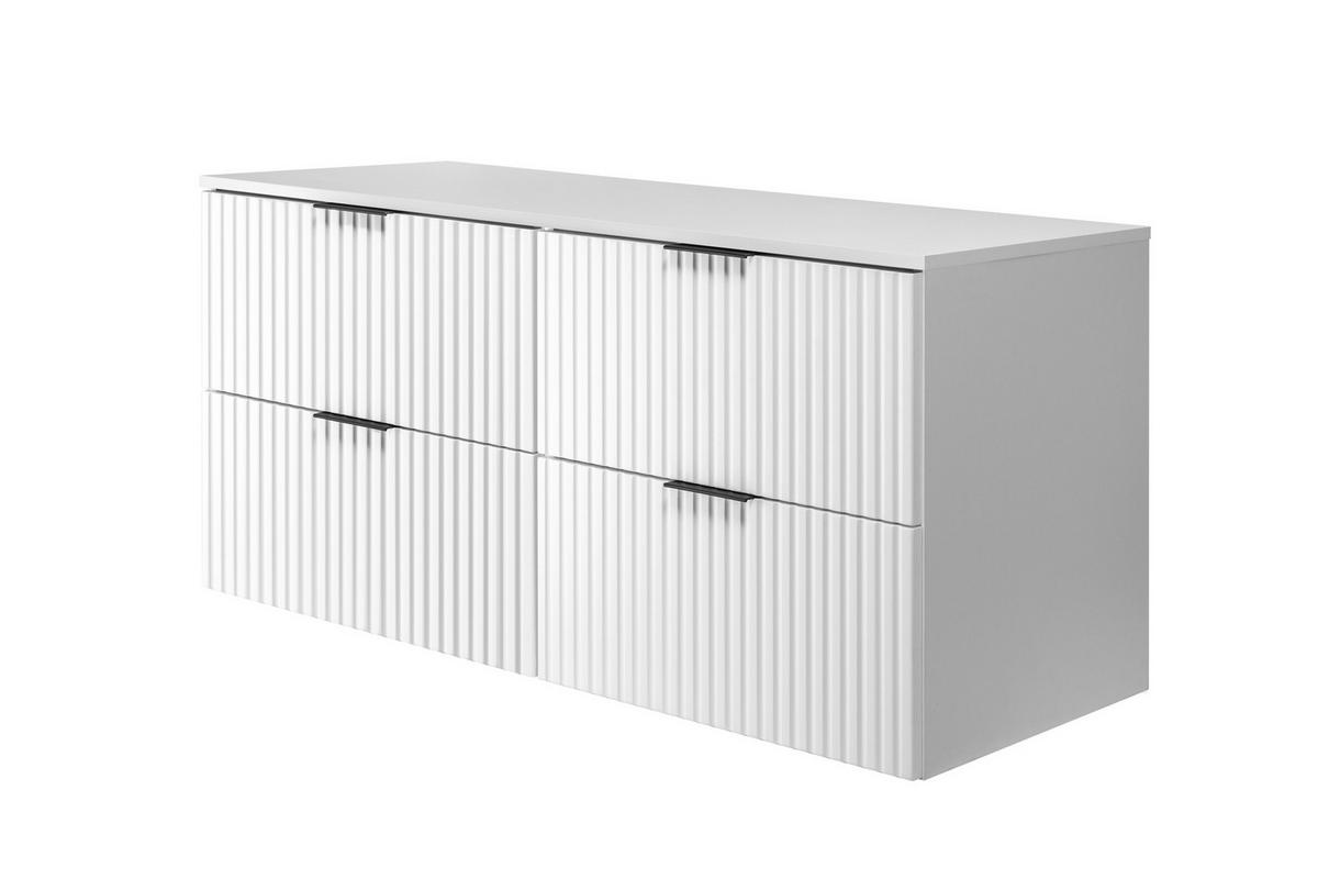 WASCHBECKUNTERSCHRANK Weiß matt 120/57/46 cm - Weiß, Holzwerkstoff (120/57/46cm) - Rodan