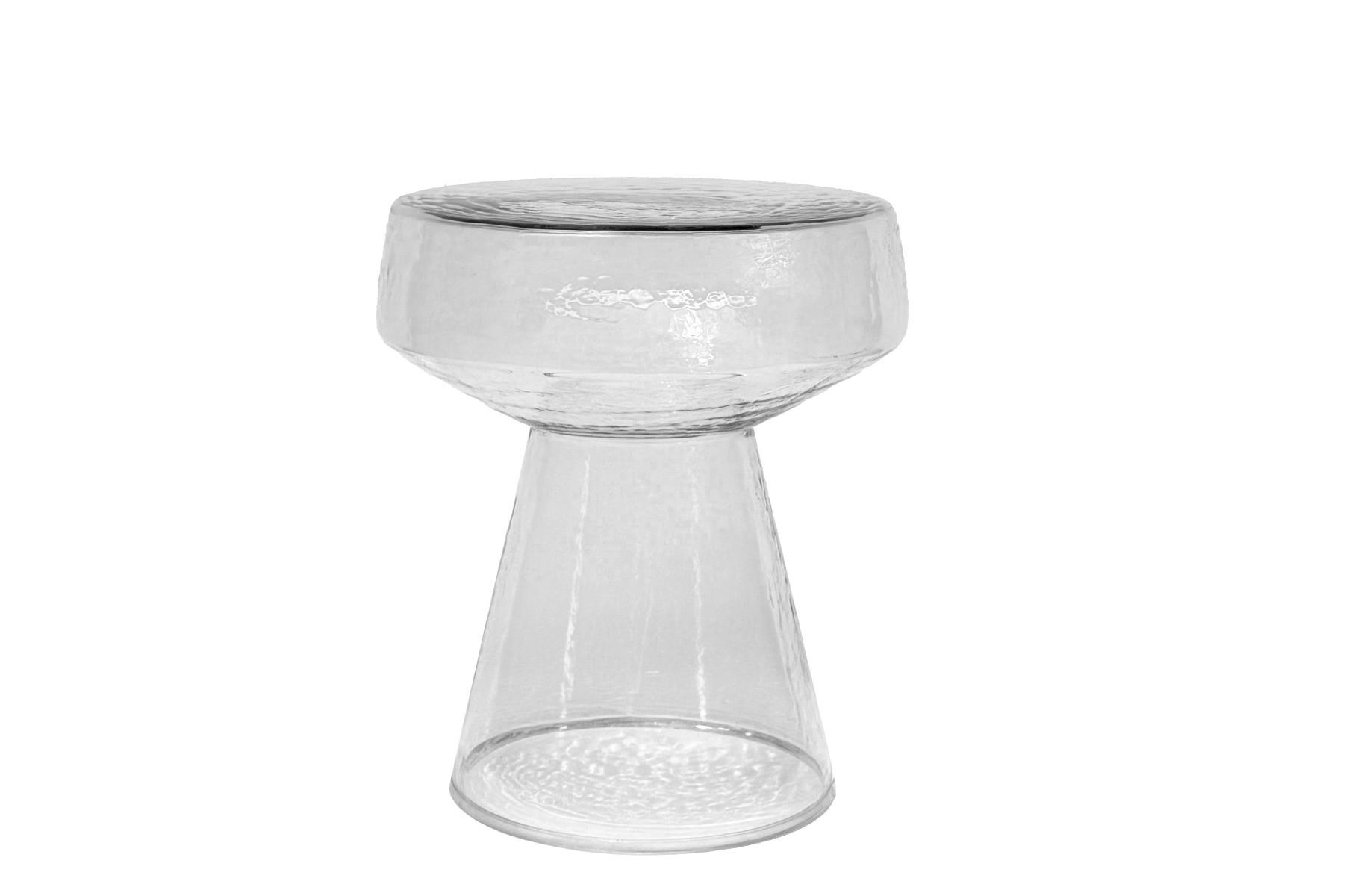 BEISTELLTISCH Bo - Transparent - 44/37/37 cm - Transparent, Glas (37/37/44cm) - Livingfurn