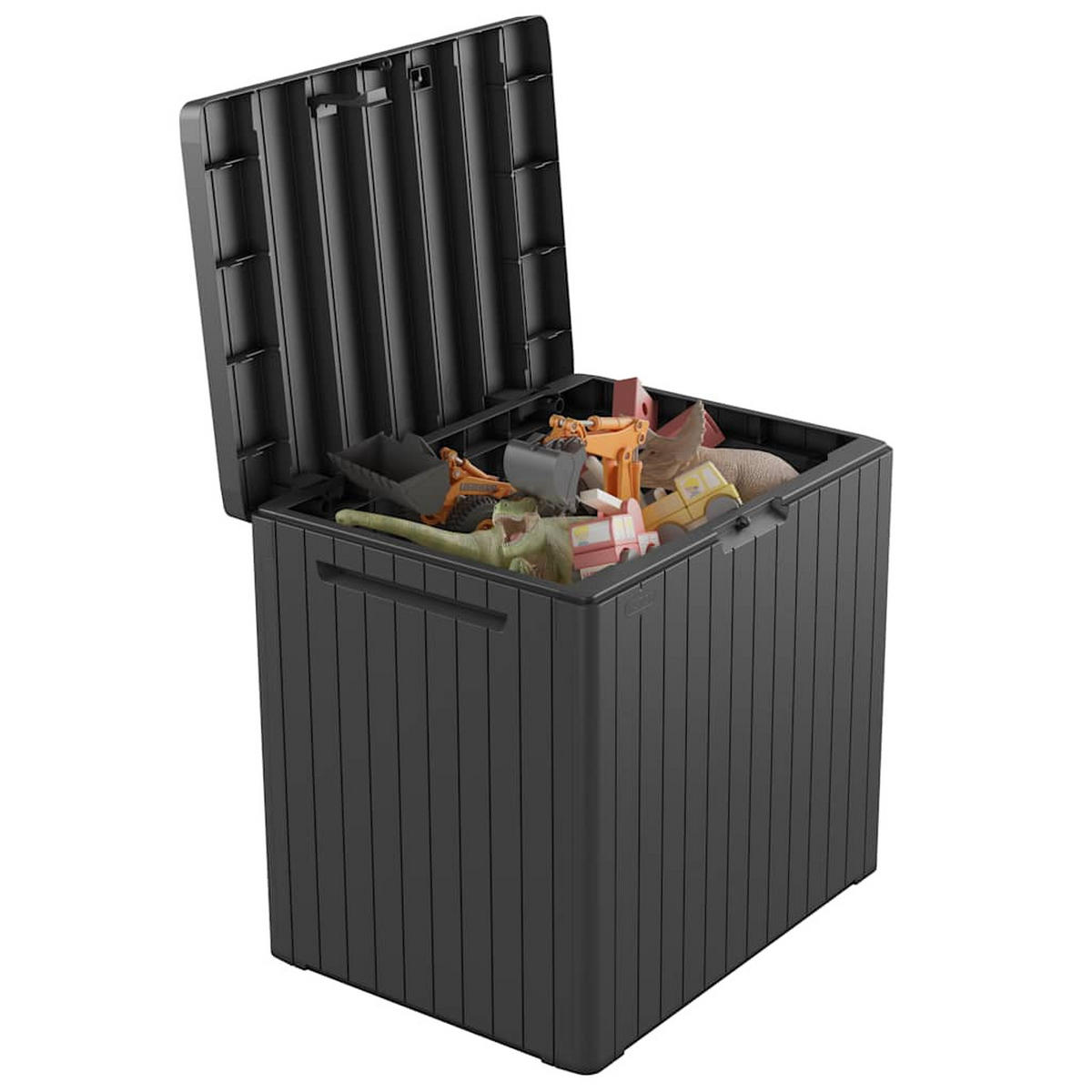 GARTENBOX, Multifunktional, 57,8/44/55 cm, aus Kunststoff PP, Anthrazit - Anthrazit, Kunststoff (44/55/57.8cm) - Keter