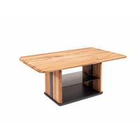 COUCHTISCH höhenverstellbar Charin 110x50x65 Massivholz Wildeiche/Grau - Wildeiche/Grau, Holz (110/65/65cm) - 58aufmkessel